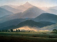 In the Mountains Fine Art Print by Caspar David Friedrich