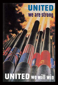 1943 World War II Artillery Poster Print by Henry Koerner