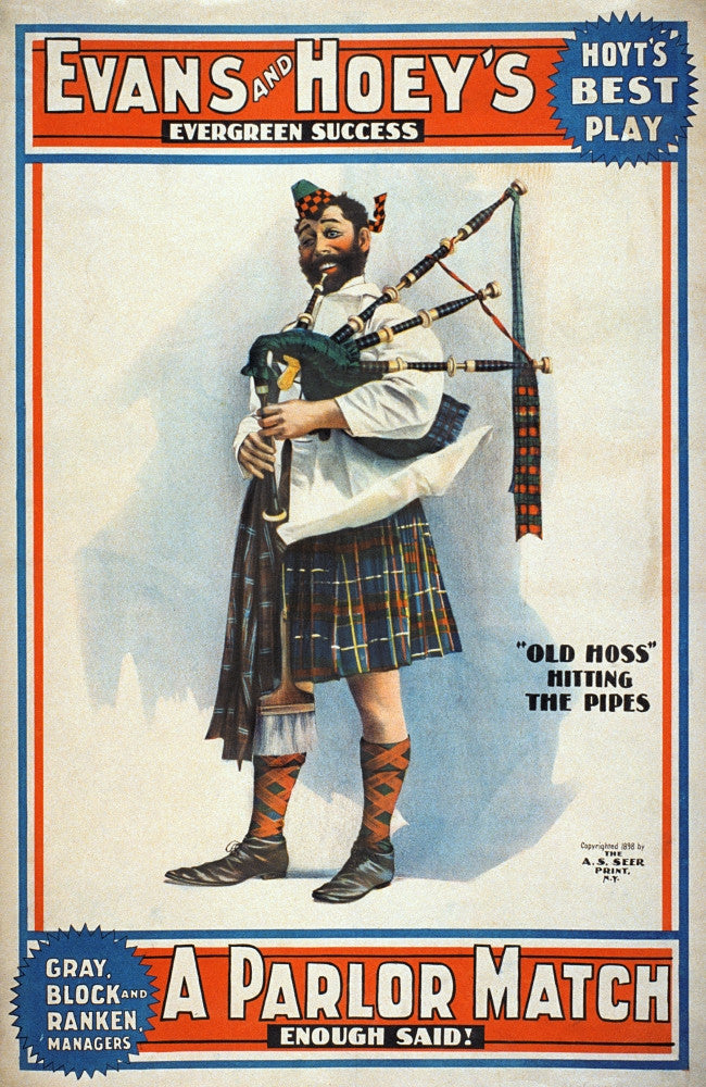 1898 American Theater Poster for 'A Parlor Match' Print