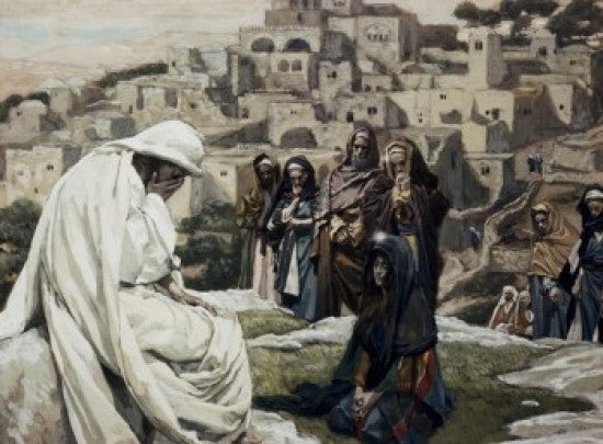 Jesus Wept Watercolor Fine Art Print by James Tissot
