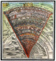 Dante's Inferno Woodcut Print from the Divine Comedy, 1520
