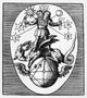 Alchemy: Hermaphroditus Fine Art Print - Woodcut by Heinrich Jamsthaler
