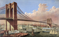Brooklyn Bridge, 1877 Fine Art Print by Science Source