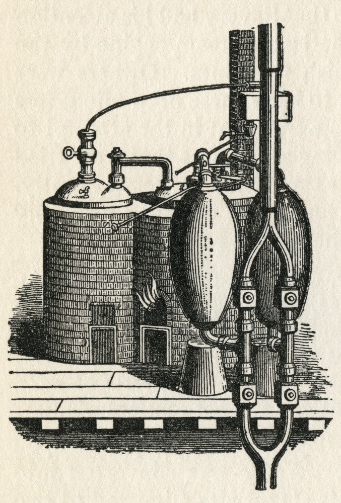 The 1698 Steam Engine Fine Art Print by Hilary Jane Morgan