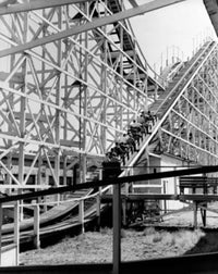 Coney Island Roller Coaster Poster Print - Thrilling Ride Scene