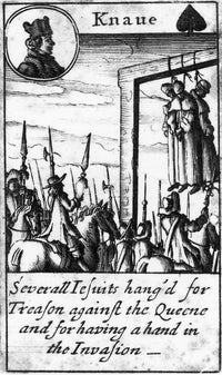 Spanish Armada 1588 Playing Card Art Print - The Knave of Spades by Granger