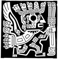 Bolivia Tiahuanaco Figure Fine Art Print by Granger Collection