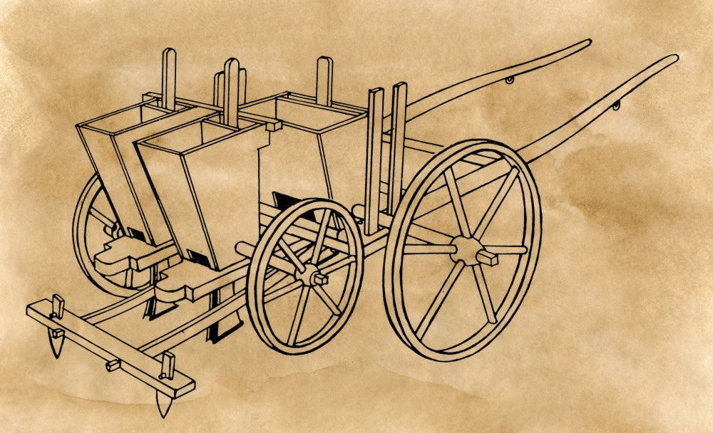 Seed Drill Line Engraving Print by Jethro Tull | Granger Collection
