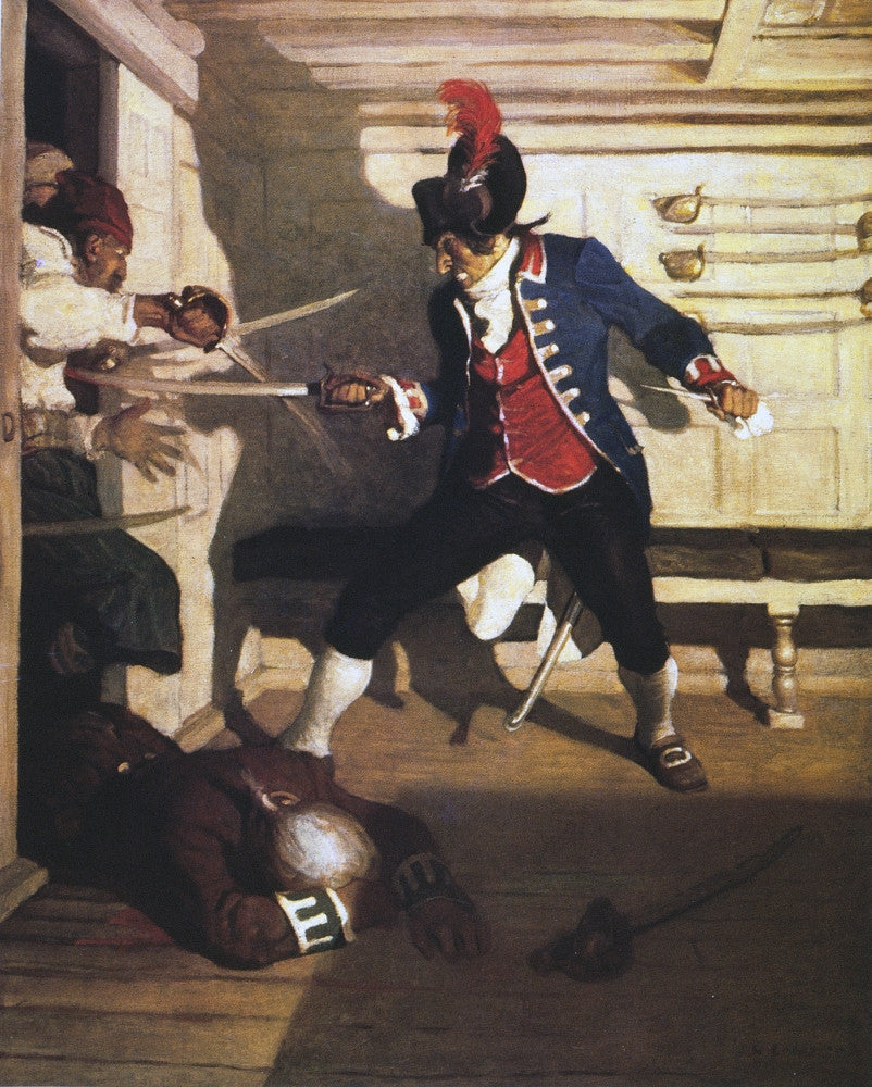 The Siege of the Round-House Fine Art Print by N.C. Wyeth