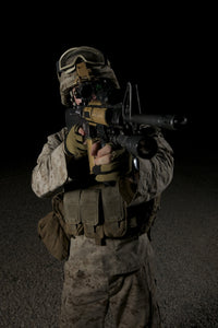 Portrait of a U.S. Marine with Night Vision Device Poster Print