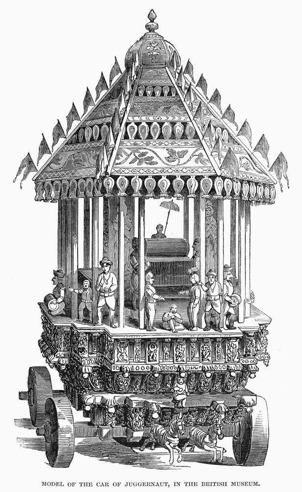 Car of Juggernaut 1846 Fine Art Print - Ratha Yatra Chariot