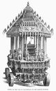 Car of Juggernaut 1846 Fine Art Print - Ratha Yatra Chariot