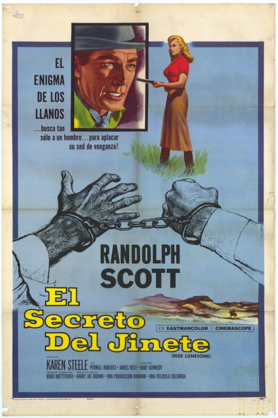 Ride Lonesome Movie Poster Print (27x40) - Classic Western Art