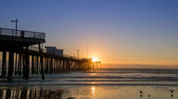 Pismo Beach Sunset Pier Fine Art Print by Panoramic Images