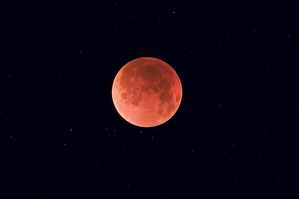 Total Lunar Eclipse Poster Print - August 28, 2007 near Calgary, Alberta