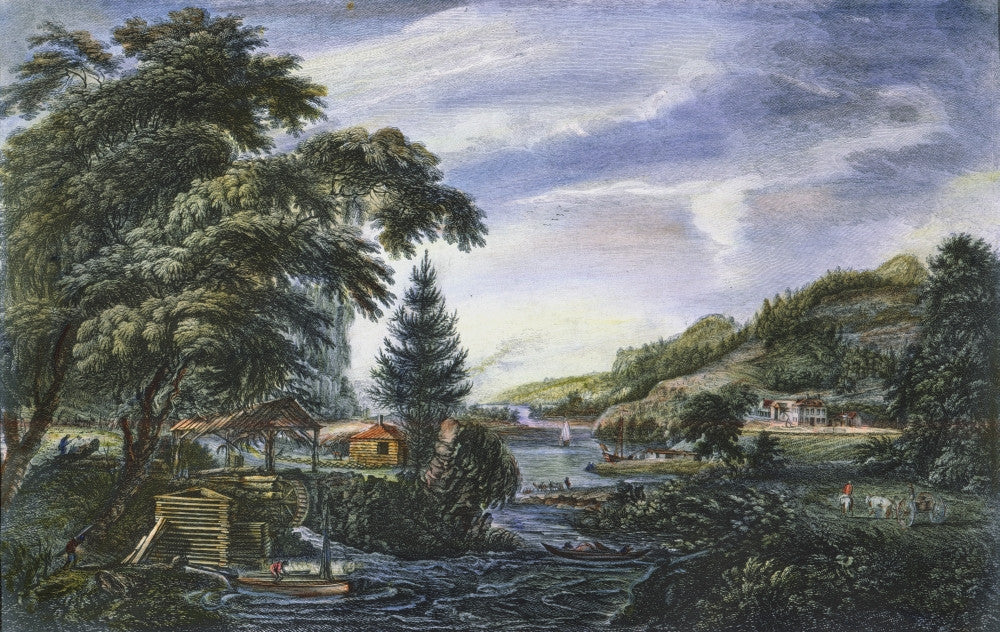 Colonial Settlement Line Engraving Print - 1768 | Posterazzi