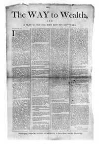The Way to Wealth Fine Art Print - Benjamin Franklin 1758