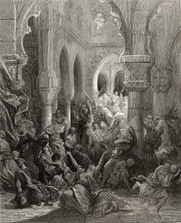 The Crusaders Massacre at Caesarea Fine Art Print - First Crusade 1096-1146
