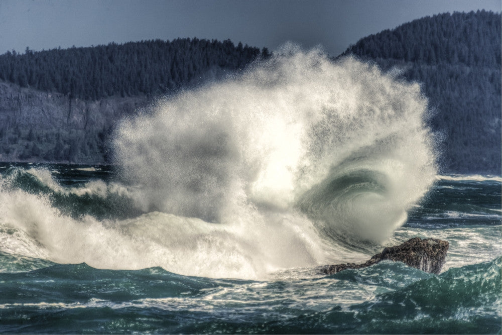 Spring Storm Breaking Waves Fine Art Print by Stuart Westmorland