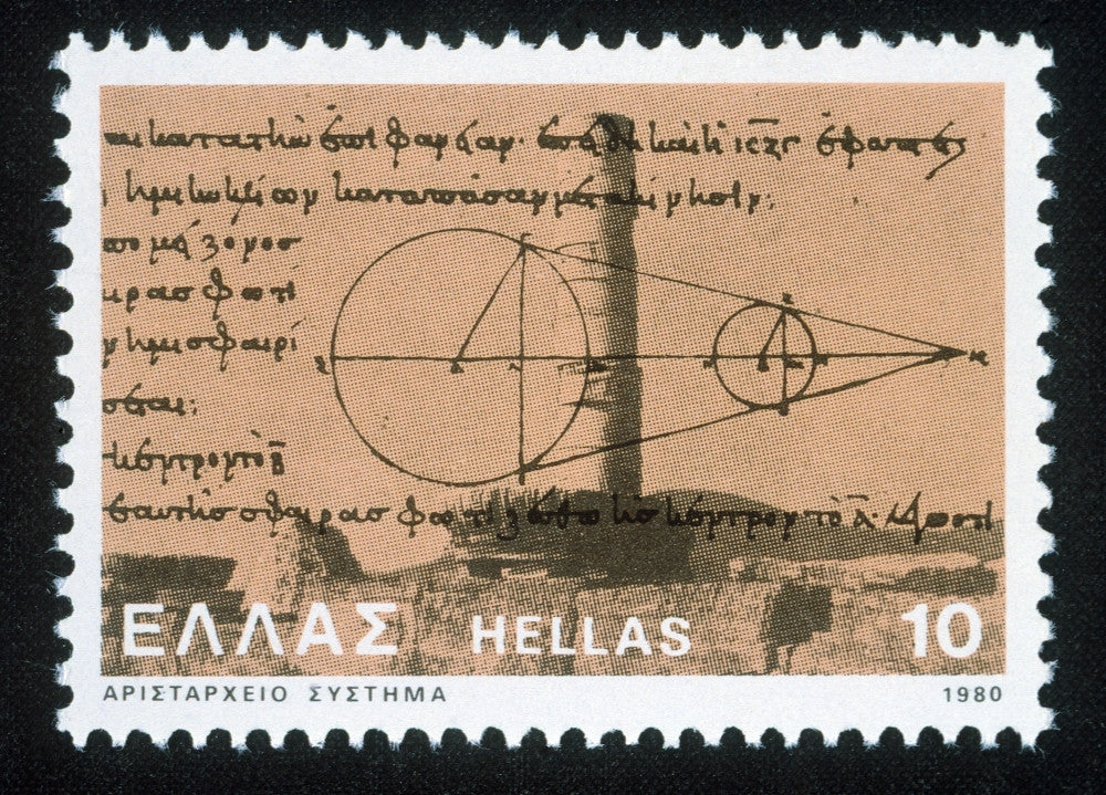 Aristarchus of Samos Diagram Fine Art Print - Greek Astronomy
