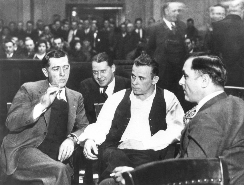 John Dillinger American Bank Robber Court Arraignment Fine Art Print