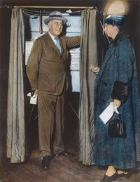 The Roosevelts Voting Fine Art Print - Franklin D. Roosevelt at Hyde Park