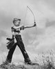 Boy Aiming Bow and Arrow Fine Art Print - Various Sizes Available
