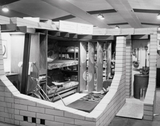 Interior of a Fallout Shelter Model Fine Art Print