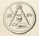 Masonic Seal Engraving - History of Freemasonry Volume II Art Print