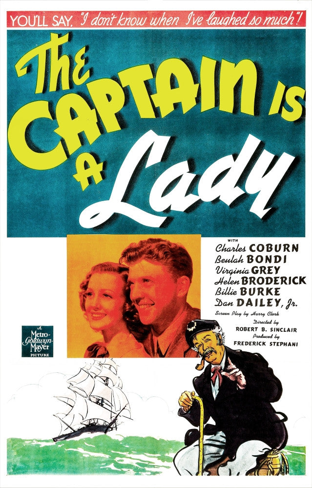 The Captain Is A Lady Movie Poster - 1940 Fine Art Print