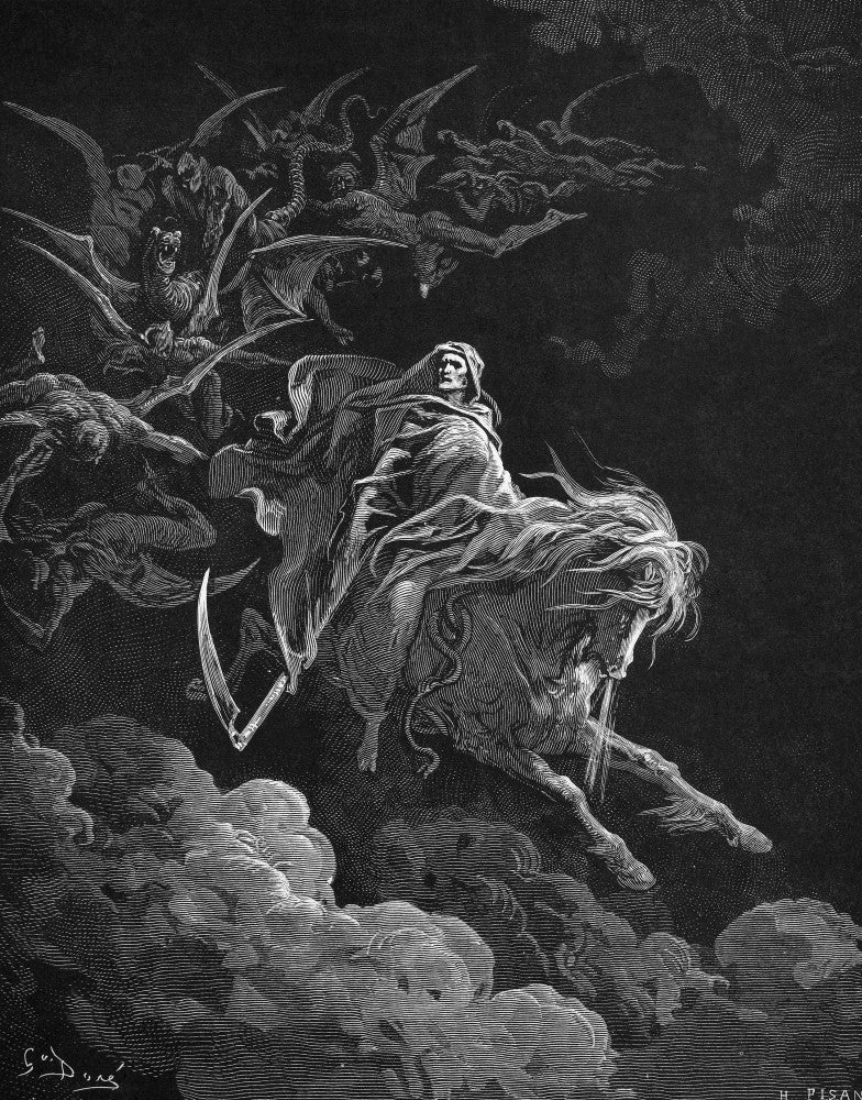 Vision of Death Fine Art Print - Wood Engraving by Gustave Doré