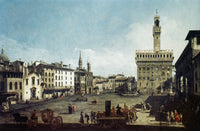 Piazza Della Signoria, Florence Fine Art Print by Bernardo Bellotto