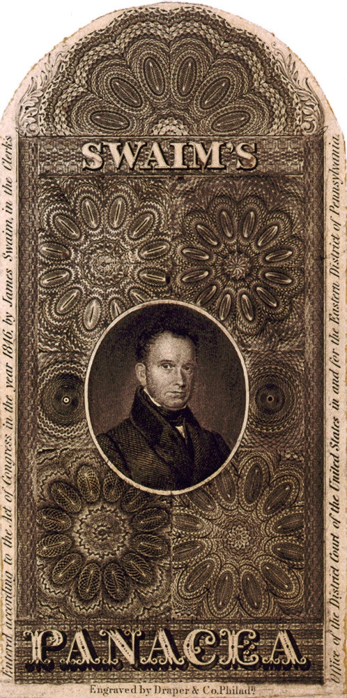 Patent Medicine Label for John Swaim's Panacea (C.1846) Fine Art Print