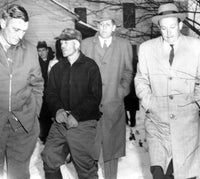 Ed Gein Led Away by Detectives Historical Poster Print