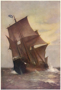 The Mayflower Fine Art Print: Transporting Pilgrim Fathers