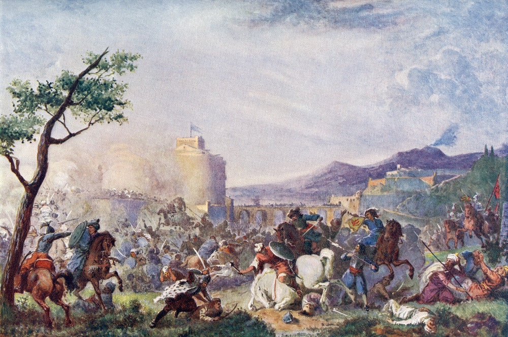 John Sobieski at the Battle of Vienna Fine Art Print by Ken Welsh