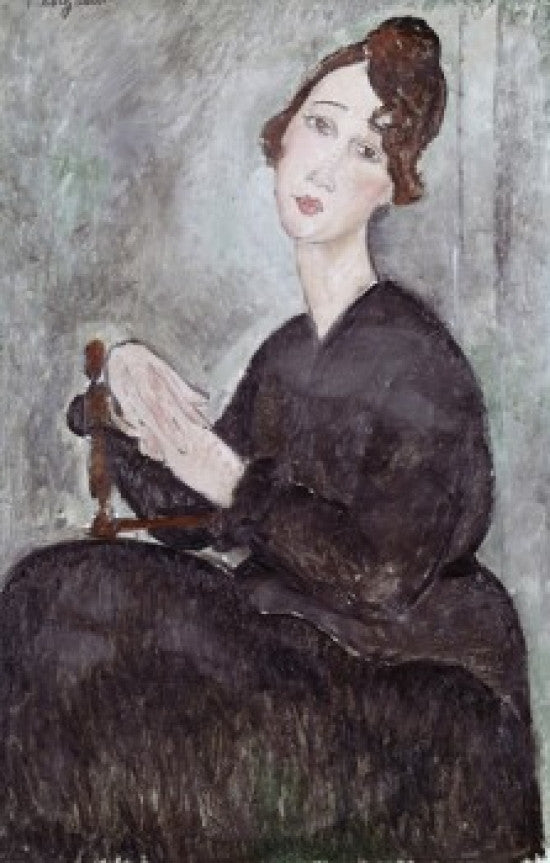 Portrait of Madame Mayden Fine Art Print by Amedeo Modigliani