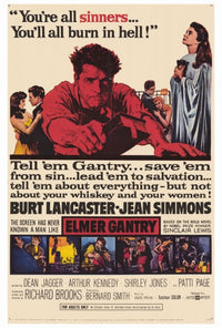 Elmer Gantry Movie Poster Print - 27x40 | Posterazzi