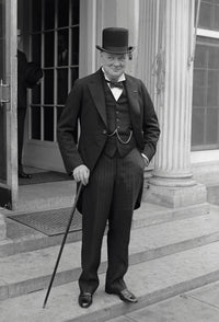 Winston Churchill Digitally Restored History Photo Print by John Parrot