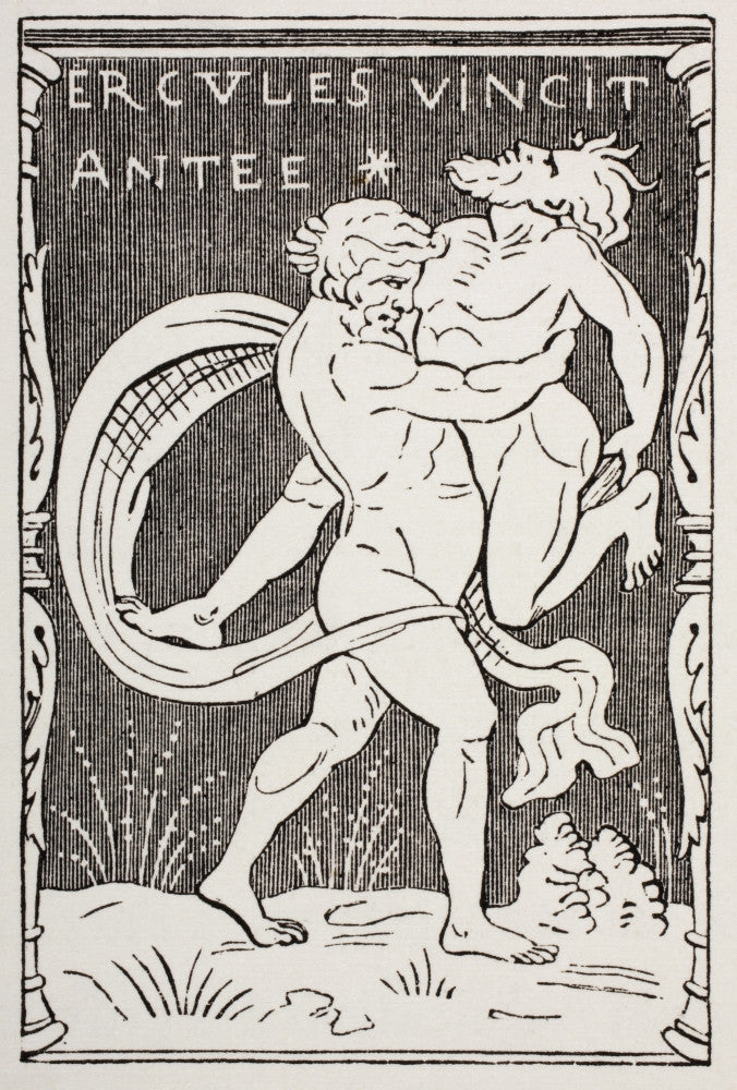 Hercules Defeats Augeas - Fine Art Print from Les Artes Au Moyen Age
