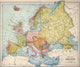 Historical Map of Europe, 1885 - Fine Art Print by Granger Collection