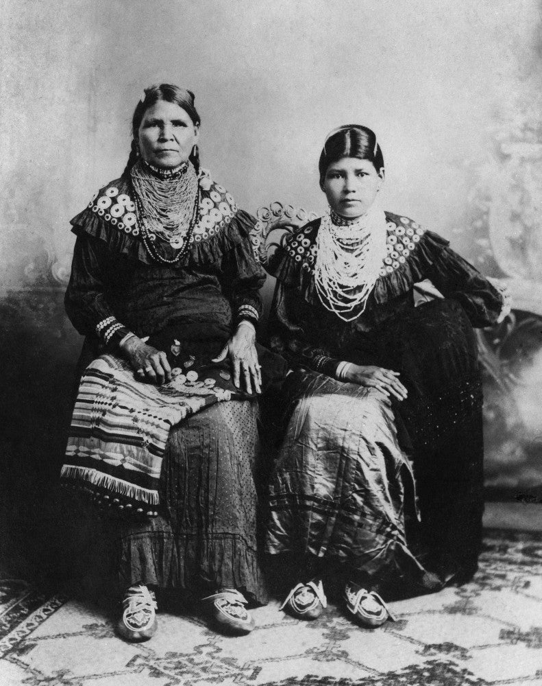 Delaware Women, C1915 Fine Art Print - Njennie Bobb and Daughter