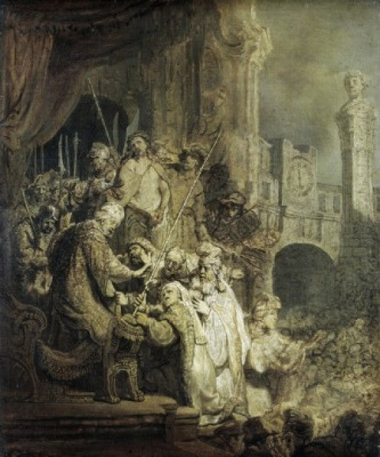 Christ Presented to the People Fine Art Print by Rembrandt Harmensz van Rijn