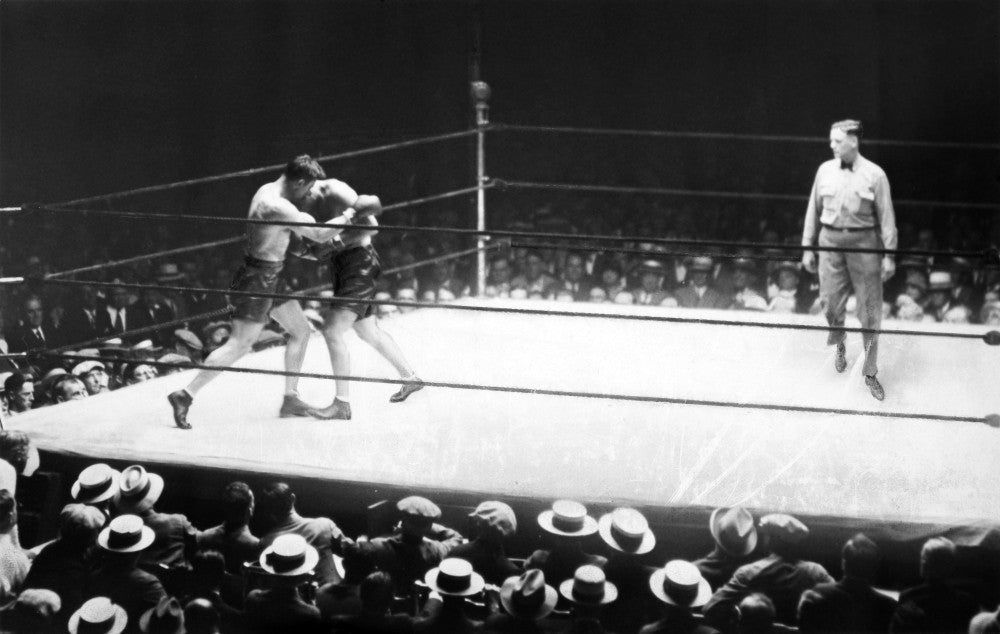 Jack Dempsey vs. Jack Sharkey Heavyweight Boxing Match Print - 1927