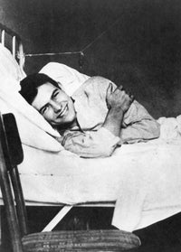 Ernest Hemingway Recuperating at the Red Cross Hospital Fine Art Print