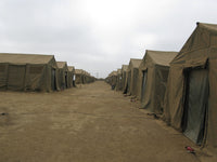 A Row of Tents at Red Beach, Camp Pendleton Fine Art Print