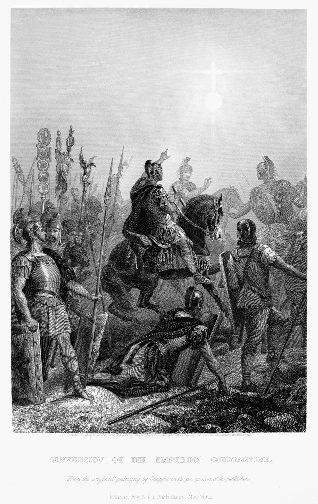 The Conversion of Constantine at the Milvian Bridge Fine Art Print