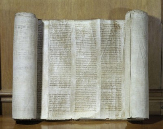 Hebrew Pentateuch 15th Century Manuscript Handscroll Poster Print