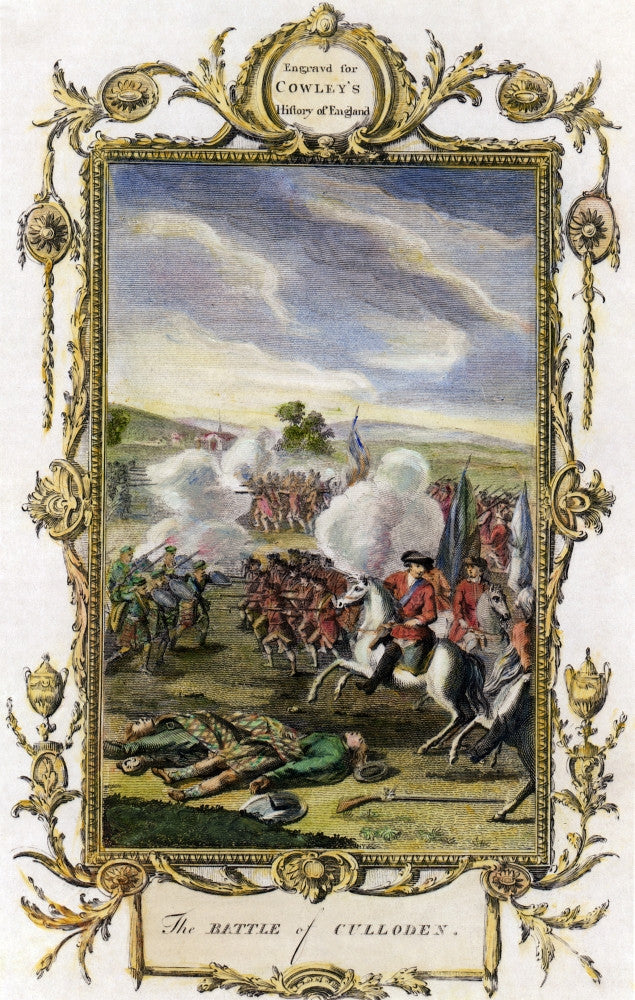 The Battle of Culloden Copper Engraving Fine Art Print by Granger Collection