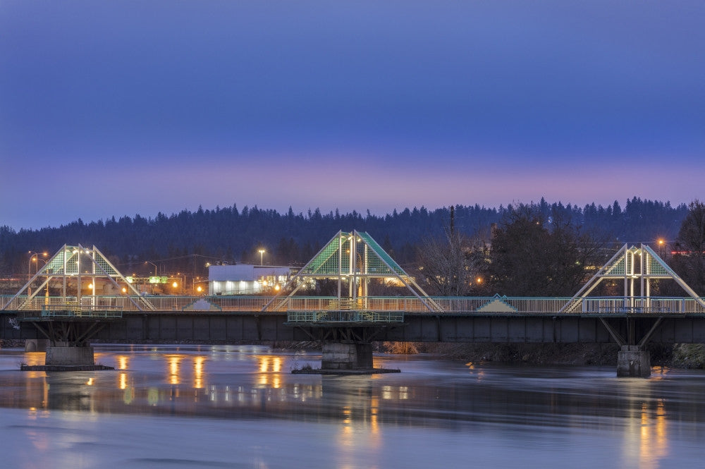 The Burlington Northern Walking Bridge Fine Art Print by Chuck Haney